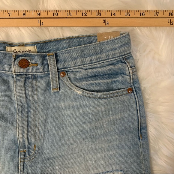 Madewell NWT The MomJean Short Destructed Edition Sz 28 - Picture 9 of 15